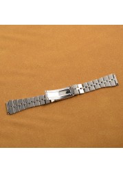 20mm stainless steel bracelet silver band for watch SEIKO fish bone Z040S