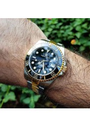 PAGANI DESIGN 1639 Japan mechanical movement 43mm wristwatch 100m waterproof ceramic bezel men watches business full steel clock