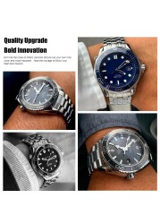 20mm Stainless Steel Watch Band Replacement For Omega 300 Ocean 007 316L Solid 22mm Silver Strap Bracelet Accessories