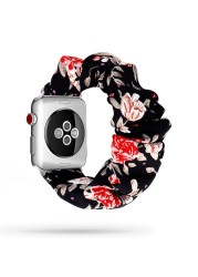 Scrunchie Elastic Watch Straps Watchband for Apple Watch Band Series 6 5 4 3 38mm 40mm 42mm 44mm for iwatch strap bracelet 6 5 4