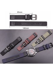 Nylon Watch Straps for Samsung Gear S3 S2 Black and Green Coffee Watch Strap Classic Stainless Steel Band Black Silver Buckle