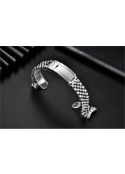 PAGANI DESIGN Original For PD1662, PD1651 Watch 316L Stainless Steel Band Jubilee Band Bracelet Width 20mm, Length 220mm