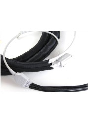 Expanded Braided Cable Sleeve PET Self Closing Insulated Flexible Tube Hose Wire Wrap Protection