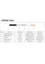 LMR200 RP-SMA Male to N Female Bulkhead Low Loss Coax Cable RF Extension Jumper for 4G LTE Wireless Router Gateway Celluloradio