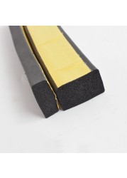 2m-10m Rubber Self Adhesive Sponge Seal Tape EVA Black Foam Strong Single Sided Adhesive Soundproofing Anti-collision Sealing Gasket