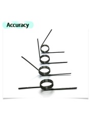 10pcs Wire diameter 0.8mm 3/6/9 coil spring steel V-spring torsion small springs torsion hairpin spring 180/120/90/60 degree