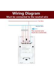 Alexa American Standard Smart Switch Tuya Control Google Home Voice Control WiFi Smart Home Touch Switches Need Neutral