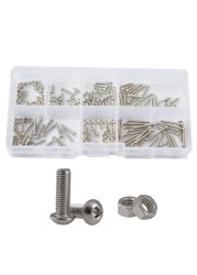 Hex Button Socket Head Cap Screw Nut Hexagon Metric Thread Machine Bolt Assortment Set 304 Stainless Steel M2 M3 M4 M5 M6