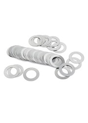 500pcs M3 M4 M5 M6 M7 M8 DIN988 304 Stainless Steel Ultra-thin Flat Washer Adjust Shim Plain Gasket Assortment Set Box