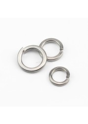 480pcs 304 Stainless Steel Spring Lock Washer Assortment Set, 9 Sizes - M2 M2.5 M3 M4 M5 M6 M8 M10 M12