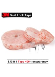 Mushroom Clear Tape, Double Lock, 3M, SJ3561, Type 400, 25.4 x 1mm