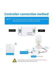 Wireless Switch with Touch Glass Panel, 1/2/3 Button, RF433Mhz, Smart Home Improvement, Wireless Remote Control, Controller, 90-240V