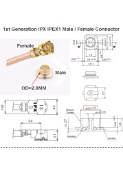 10pcs/lot SMA Female to uFL/u.FL/IPX/IPEX1 Female Connector RF Coax Pigtail Antenna Extension Cable RG178 SMA IPEX Cable