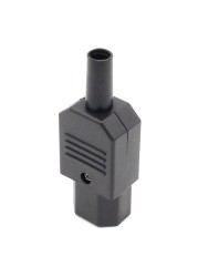 10pcs New Wholesale Price 10A 250V Black IEC C13 Female Plug Rewirable Power Connector 3 Pin AC Socket