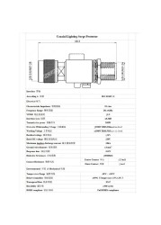 6GHZ N Male to N Female RF Coaxial Lightning Arc Surge Protector Gas Discharge Protection for HAM CB Radio WLAN WiFi 50ohm