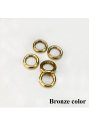 Dia14mm metal nut tooth ring with M10*1.0 pitch inner thread, gold bronze and chrome color, lighting lamp DIY accessories