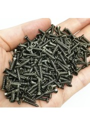 200pcs 2x5mm 2x6mm 2x8mm 2x10mm steel phillips pan round head self tapping screw wood screw