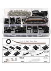 760x 2/3/4/5/6p jumper pitch terminal housing header connector 1500x single row right angle female male pin connector with plier