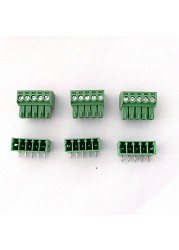 10 sets plug-in terminal block KF2EDGK-pitch 3.5mm 2P ​​3P 4P~22P Phoenix terminal straight/curved needle seat