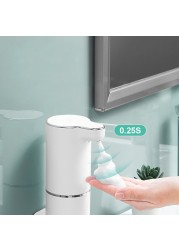 New Automatic Sensor Soap Liquid Dispenser with USB Charging Touchless Smart Hand Washing Machine Bathroom Liquid Soap Dispenser