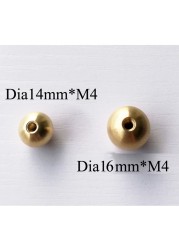 10pcs/lot M3/M4/M5/M6/M10 brass female ball head copper inner teeth ball nut, light cap nut cap, lighting accessories