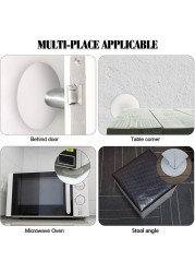 Door Stopper Wall Protector Self Adhesive Reusable Shock Absorbent Gel Door Handle Bumper Handle Silencer Pad Wall Shield