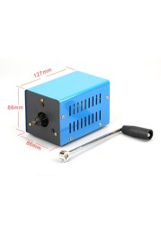 20W Emergency Electric Generator Hand Crank Dynamotor Hand Crank USB Generator Mini Generator Outdoor Camping Survival