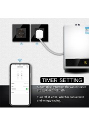 bingobic ZigBee Socket Adapter EU16A Smart Plug Remote Control APP Tuya Port Compatible with Alexa Google Home Assistant