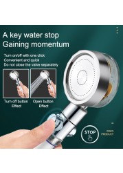 Turbo Shower Head Adjustable Water Pressure Shower Sprayer With Filter Handheld Universal Shower Panel Bath Shower Nozzle