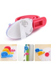 1pc Cute Snail Animal Shaped Silicone Door Stopper Wedge Holder For Children Kids Safety Guard Finger Protector