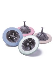 Kitchen Sink Drain Plugs Strainers Bath Drain Stopper Sink Floor Drain Plug Sewer Filter Mesh Hair Catcher Kitchen Accessories