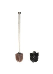 Durable Toilet Brush Replacement Scrub Accessories Silicone Stainless Steel Portable Cleaning Tool Home Use Long Handle Bathroom