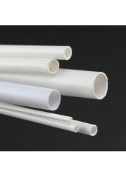 5pcs Styrene ABS Plastic Round Pipe Tube Hollow Tube Architectural Constructions Models OD 2/2.5/3/4/5/6/8/10mm X Length 250mm