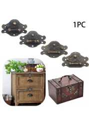 Antique Zinc Alloy Home Furniture Hardware Retro With Screws Small Accessories Easy Installation Jewelry Box Hasp