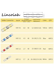 10/20/50pcs Waterproof Solder Sealing Sleeve Splice Terminals Heat Shrink Electrical Wire Connector Connectors Butt Kit Assortment