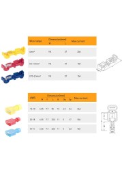 T-Tap Quick Electrical Cable Connectors, Waterproof Electrical Cable Terminals, Snap Lock, Crimp Connector