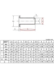 1000pcs Tubular Rivets M0.9 M1.3 M1.5 M1.7 Combination Circuit Board PCB Nails Copper Hollow Nuts Kit