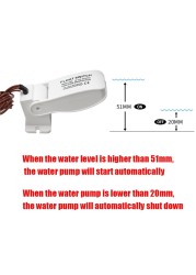 Bilge Pump DC 12v/24v 350-1100GPH Electric Water Pump for Boats Seaplane Motor Homes Houseboat Accessories Marin Water Pump