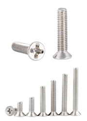 M1.6 screw 50pcs 304 stainless steel philips flat countersunk head bolt 1.6mm grub screws for laptop repair