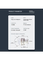 110/220 فولت مصباح LED صغير حساس ضوء الليل المنزل داخلي إضاءة بالأشعة تحت الحمراء محس حركة كشف التلقائي مصباح لجهاز الاستشعار التبديل