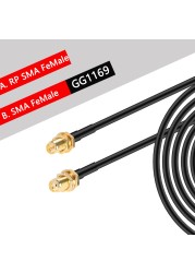 2m 5m 10m 20m SMA Male to SMA Male RG58 50ohm Coaxial Cable SMA Plug WiFi Antenna Extension Cable Connector Pigtail Adapter