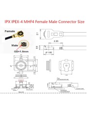 10pcs MMCX/MCX Male to u.FL/IPX/IPEX1/IPEX4 MHF4 Female Jack Pigtail RG178 RF Coaxial Cable 3G Antenna Extension Wire Cord