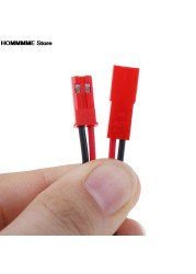 New 20pcs Red Connector 2 Pin Connector Male Female JST Connector Cable 22 AWG Wire for RC Helicopter Battery LED Decoration Lights