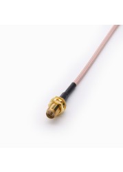 RG316 Coaxial Cable RF Cable RP SMA Female Switch to MMCX Male Right Angle Pigtail Cable 15cm 6" Wholesale Fast Ship