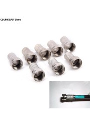 10pcs F Digital Cable Terminal Connector for Cable TV Screw Plug SAT RG6 CT100 WF100 TX100 H109F PH100