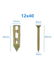 Songpolyu Self Drilling Anchors Drywall Screws Anchor Self Tapping Screws Gypsum Board Expansion Dowels Easy Application