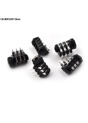 5pcs 6.35mm/6.35 6P/6PIN Stereo Audio Microphone Female Socket/ Jack Connector