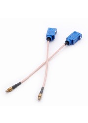 10pcs RG316 RF Coaxial Cable With MCX Male Connector To Fakra C Female Connector For Car GPS Antenna Pigtail 10/15/20/30/50cm 1M