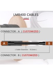 SMA Male to UHF Male PL259 Plug LMR400 Cable 50 Ohm Low Loss RF Coaxial Pigtail WiFi Radio Antenna Extension Jumper Cord