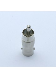 12/50/100pcs BNC Female Jack to RCA Male Plug Adapter Straight Connector for CCTV Security Video Surveillance Camera